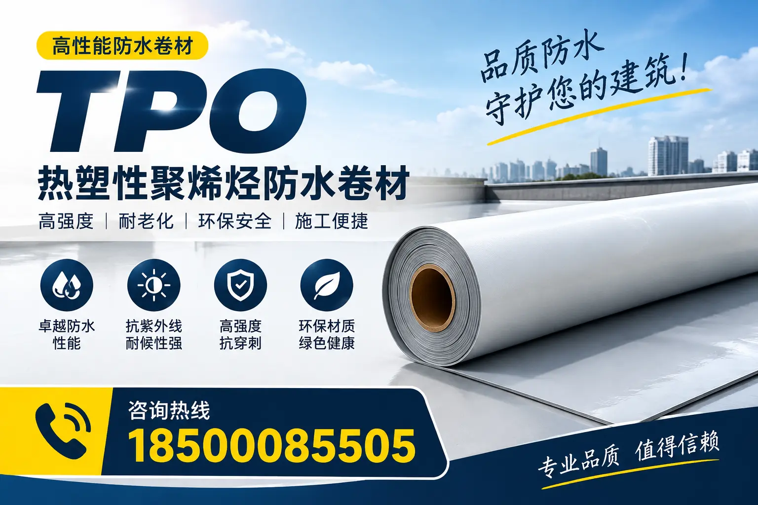 了解TPO材料的耐久性,适合大同的建筑使用